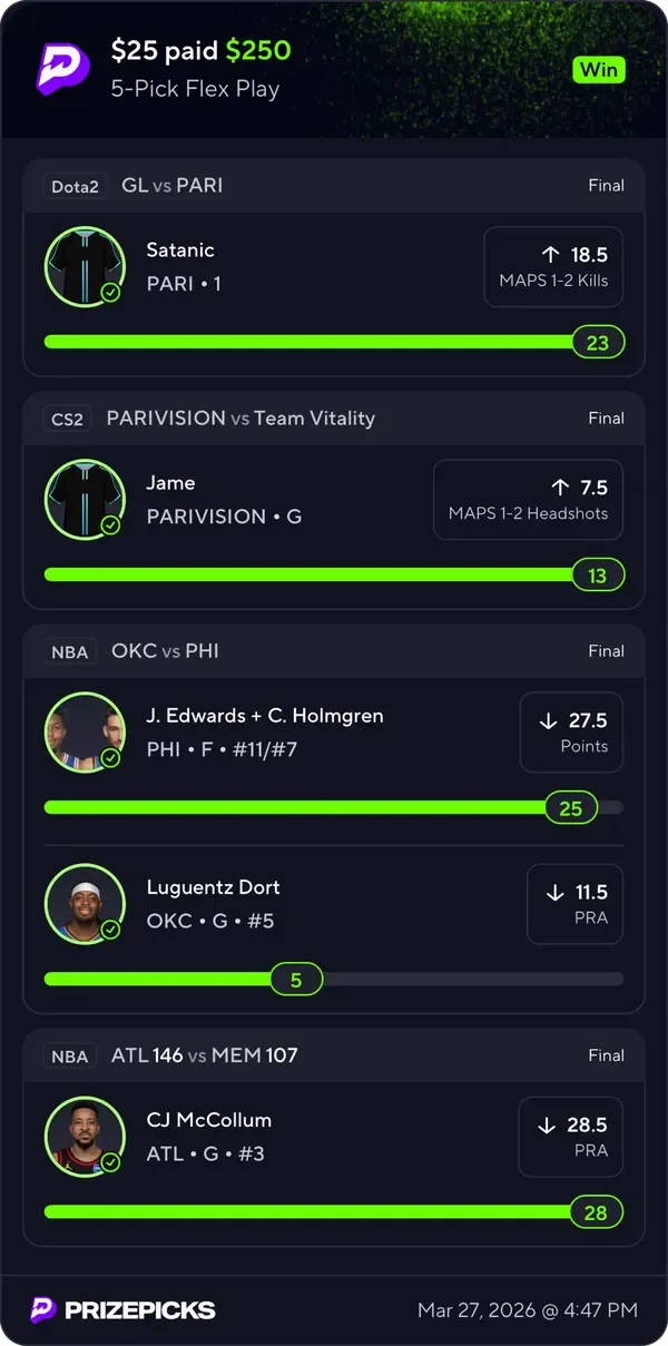 Winning bet slip posted by a SharpAi member