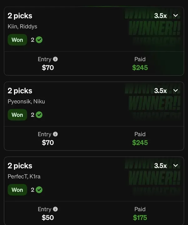 Winning bet slip posted by a SharpAi member
