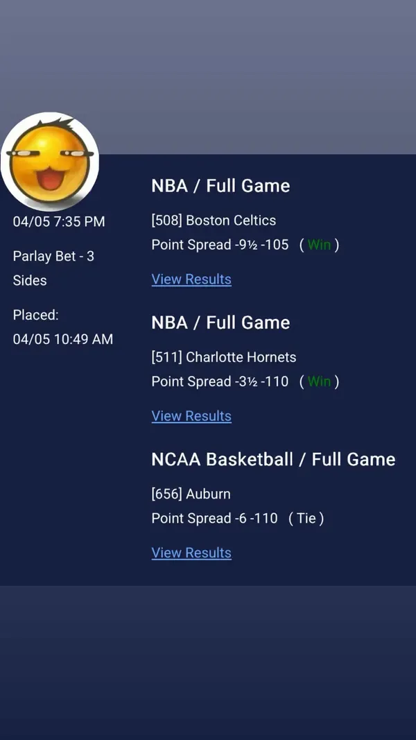 Winning bet slip posted by a SharpAi member