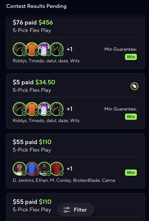 Winning bet slip posted by a SharpAi member