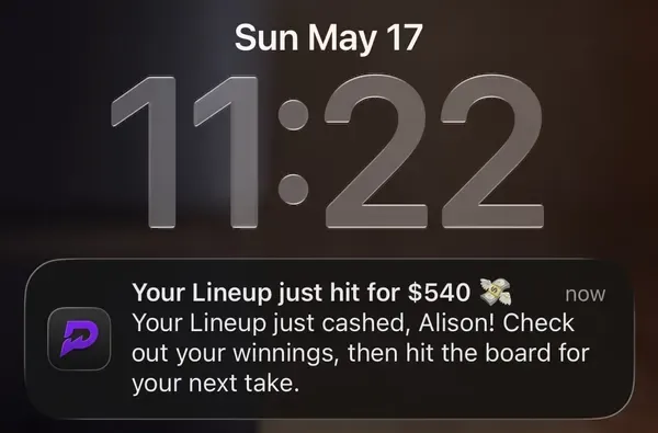 Winning bet slip posted by a SharpAi member