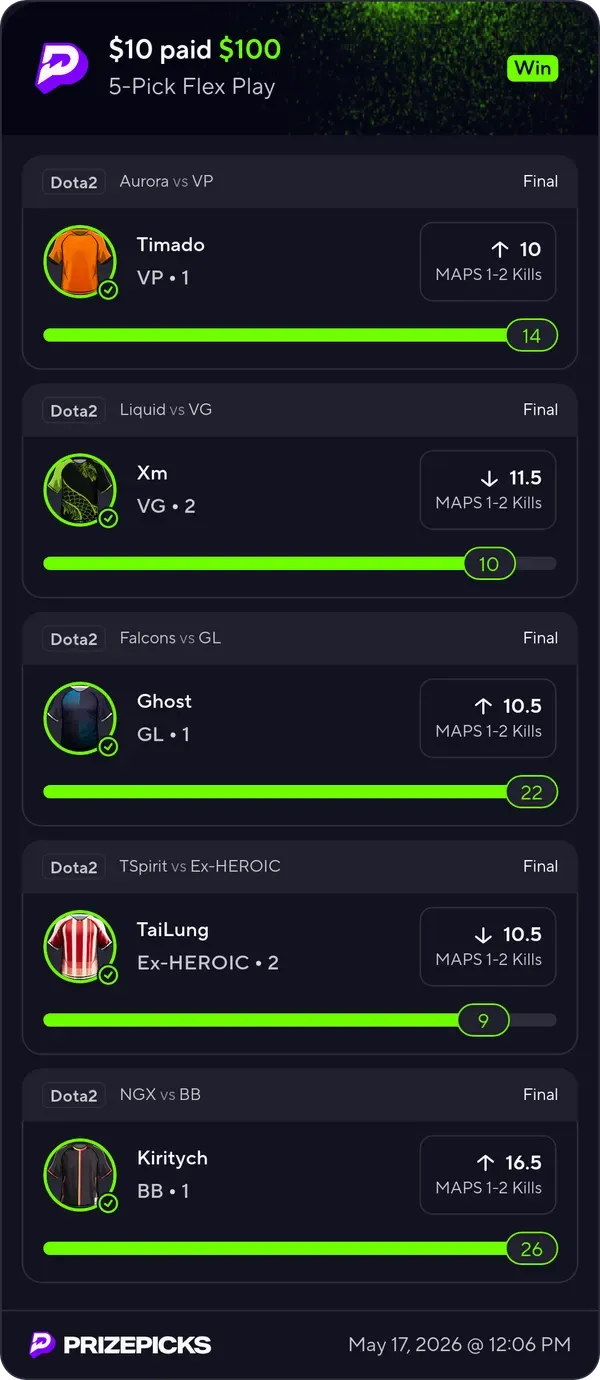Winning bet slip posted by a SharpAi member