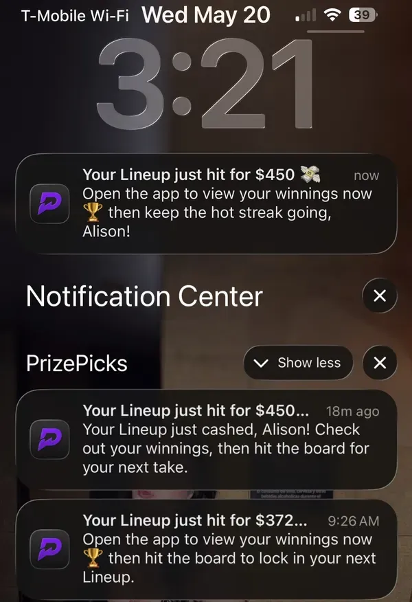 Winning bet slip posted by a SharpAi member