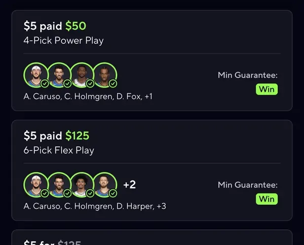 Winning bet slip posted by a SharpAi member