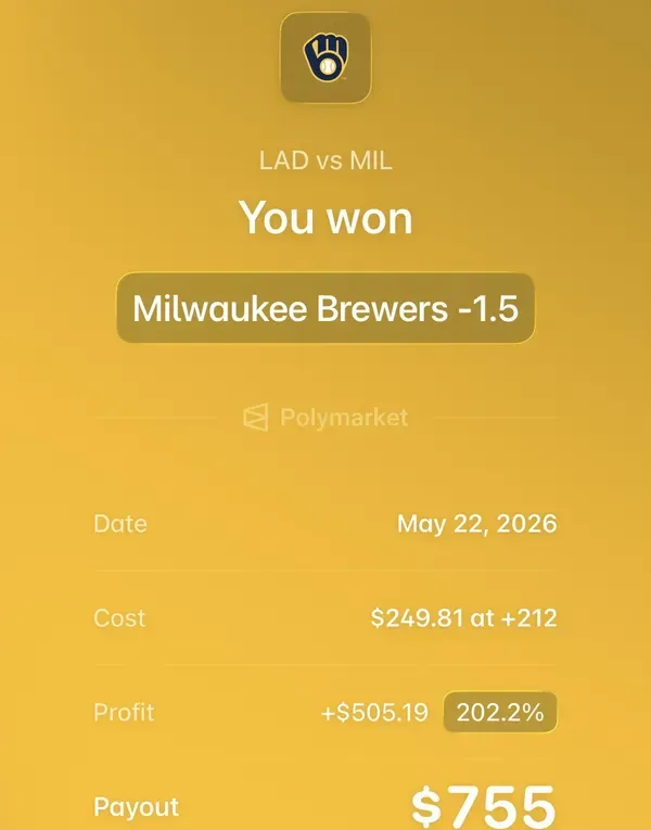 Winning bet slip posted by a SharpAi member