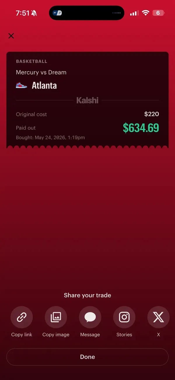 Winning bet slip posted by a SharpAi member